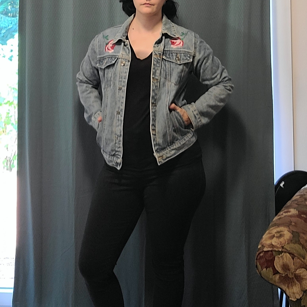 Embroidered Denim Jacket